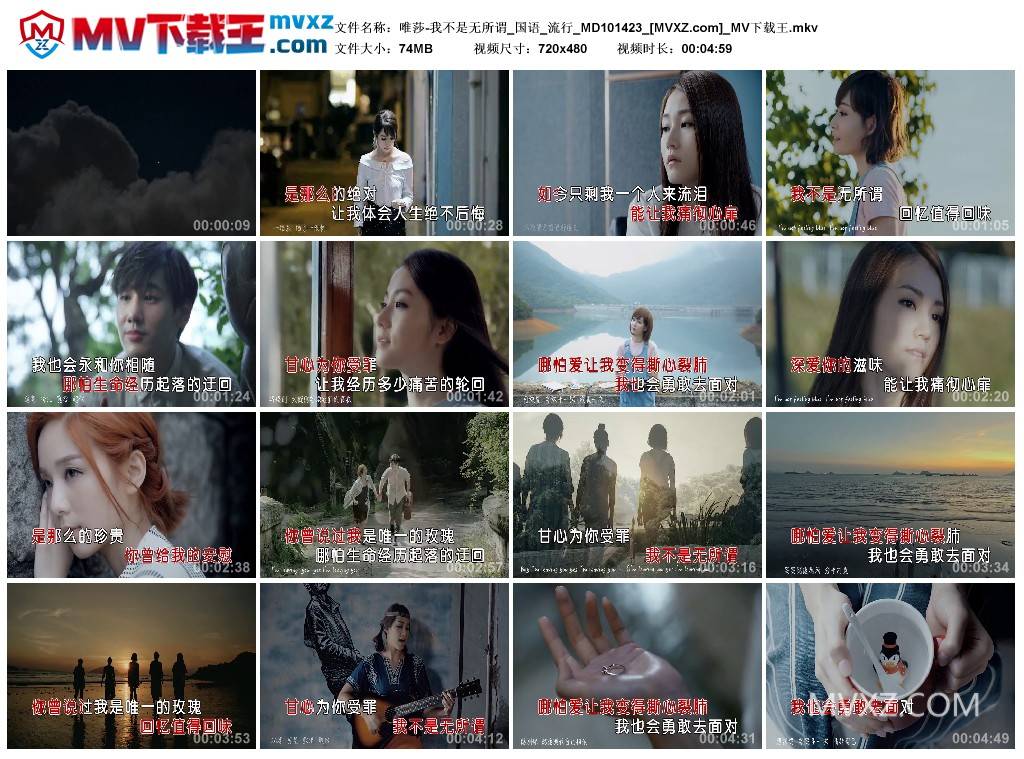 唯莎-我不是无所谓_国语_流行_MD101423